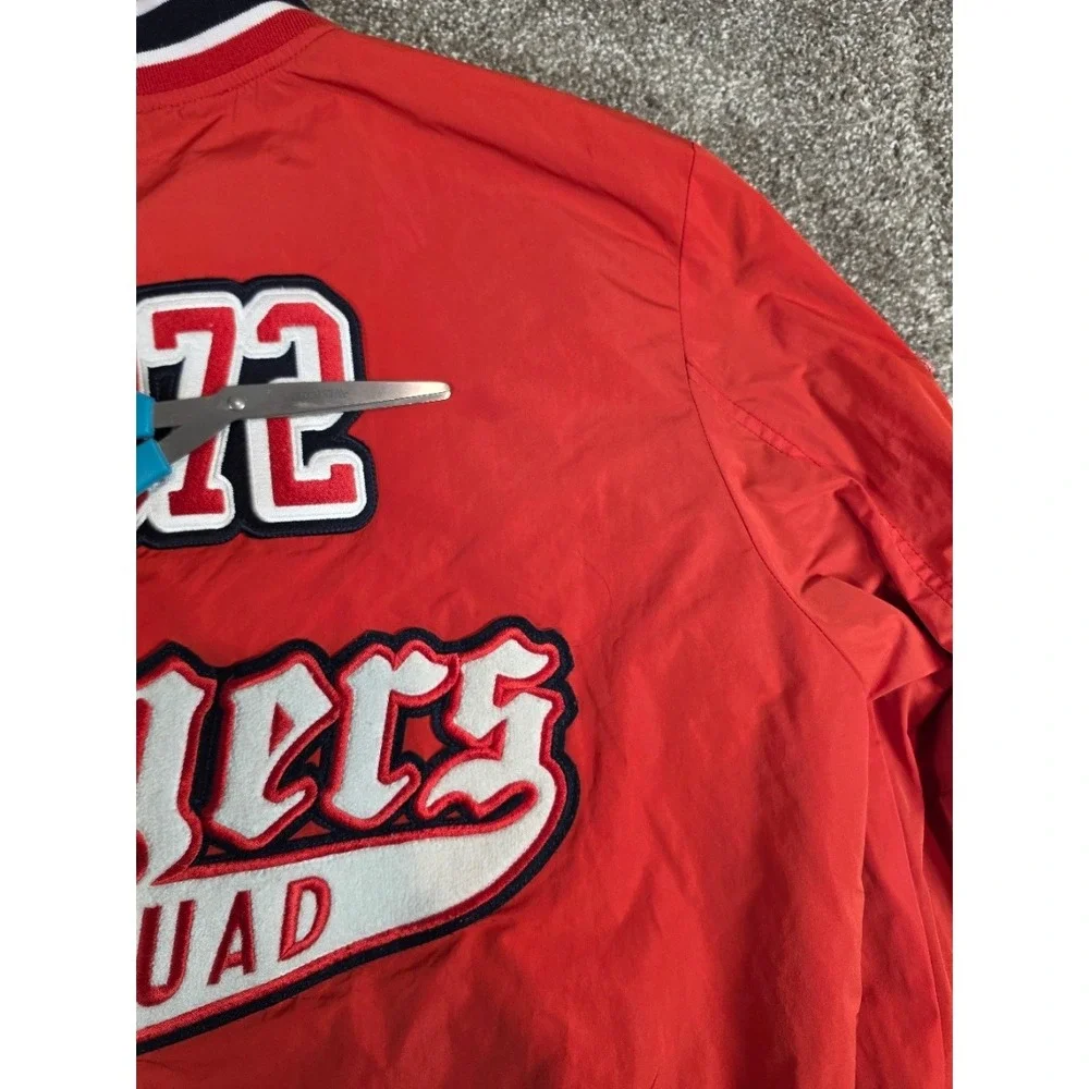 Superdry Athletics Varsity Jacket Mens XL Red 1972 Tigers Squad Bomber M5010764A